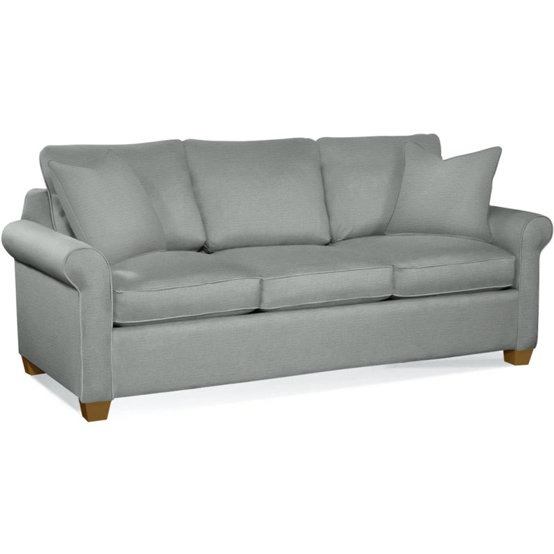 Park Lane Sofa, Havana Finish, Ivory Crypton Performance; 0886-91