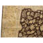 Hand Knotted Wool Area Rug in Brown/Gold