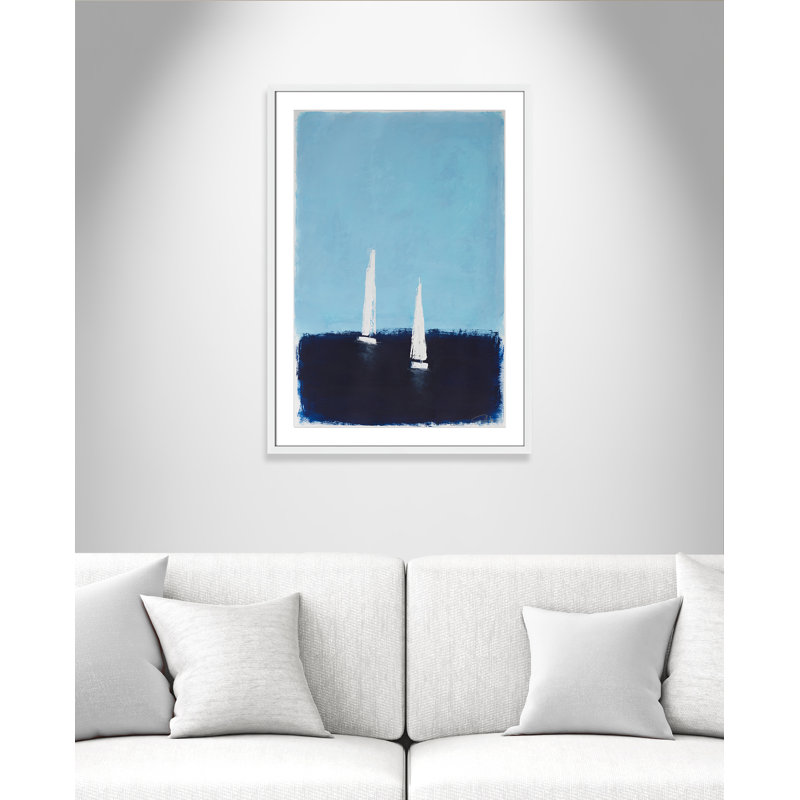 «Morning Sails II» par , 25.5'' W x 35.5'' H, Satin White, Imprimé mat
