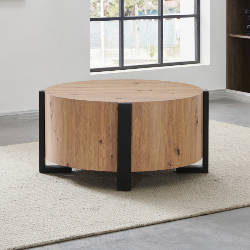 Amil 36" Round Wood Coffee Table