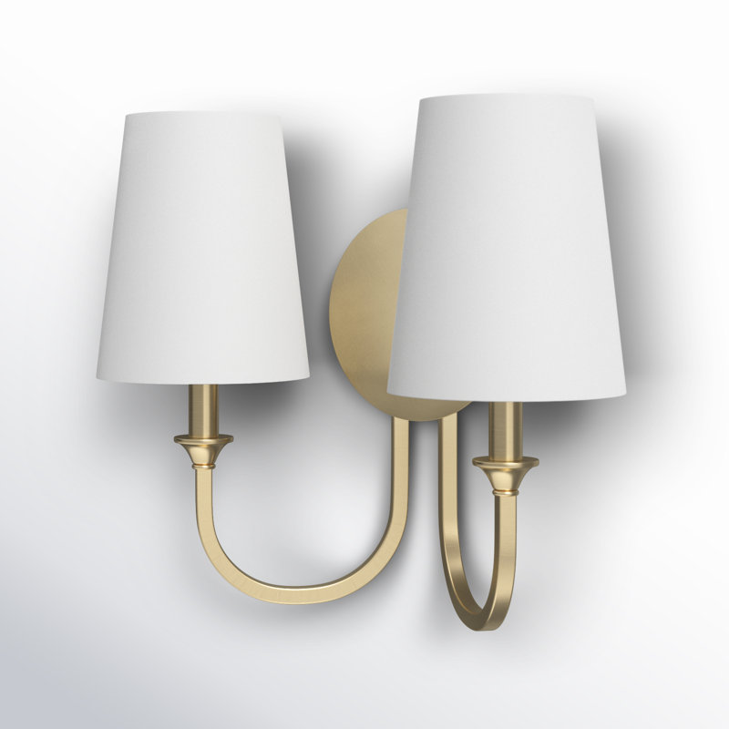 Ikenna Armed Sconce, Vibrant Gold