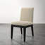 Chaise de salle à manger Furniture (2) - Polyvalente pour les petites fêtes, rembourrage épais et confortable, pieds en bois massif, chaises faciles à entretenir (de 2), structure stable, rembourrage en tissu doux