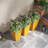 Outsunny 28" Tall Outdoor Planters, Set Of 3 Large Taper Planters With Drainage Holes And Plug, Faux Wood Plastic Flower Pots For Outdoor, Indoor, Garden, Patio-862913039