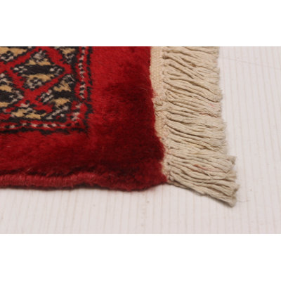 Finest Peshawar Bokhara Red Rug 7'0" x 10'0"