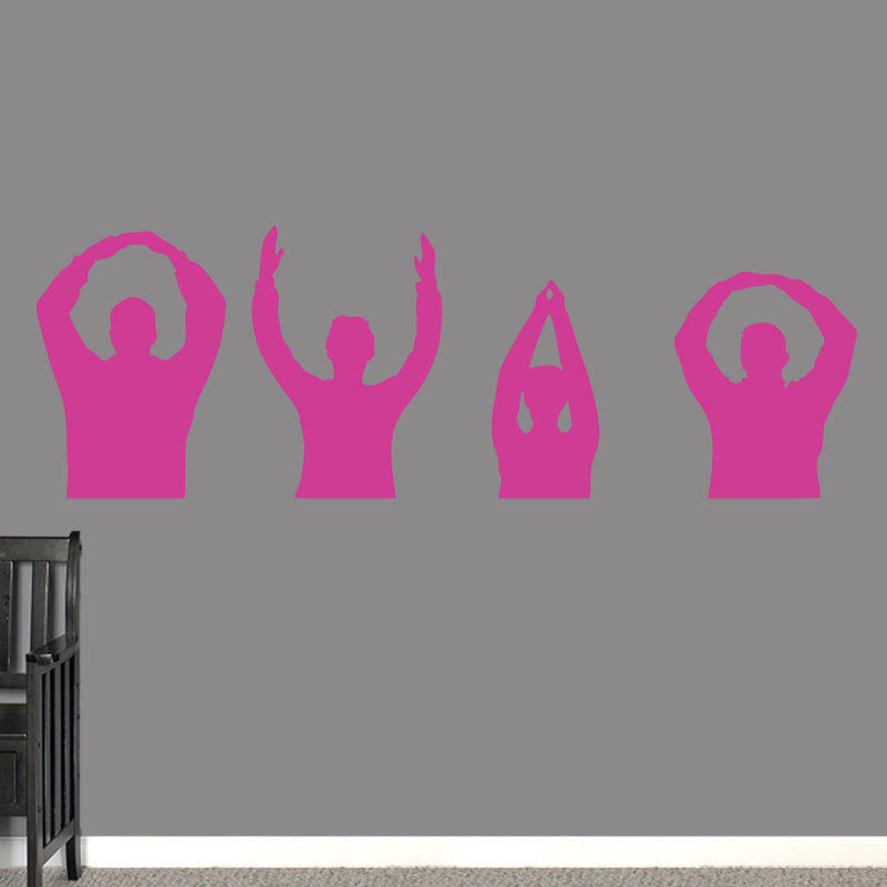 Adhésif décoratif «Ohio People», Rose vif