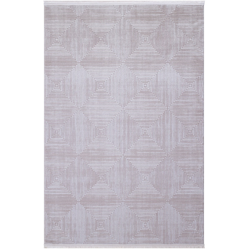 Ressan Geometric and Geometric Shapes Indoor / Outdoor Area Rug, Runner 120 x 350cm
