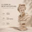 Beige Greco-Roman Classical Bust Sculpture – Resin Decorative Accent (30 cm) 