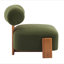 Méridienne moderne de 27,25 po avec structure en bois massif et dossier roulé, revêtement Boucle doux et durable, idéale pour le salon, la chambre à coucher ou le bureau-243622992