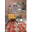 Tapis rouille / bleu Pelluri-432976087