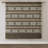 Full/Queen 5 Piece Stripe Herringbone Comforter With Brown Throw Pillows. Material, , Machine Washable And Spot Cleanable Fabric