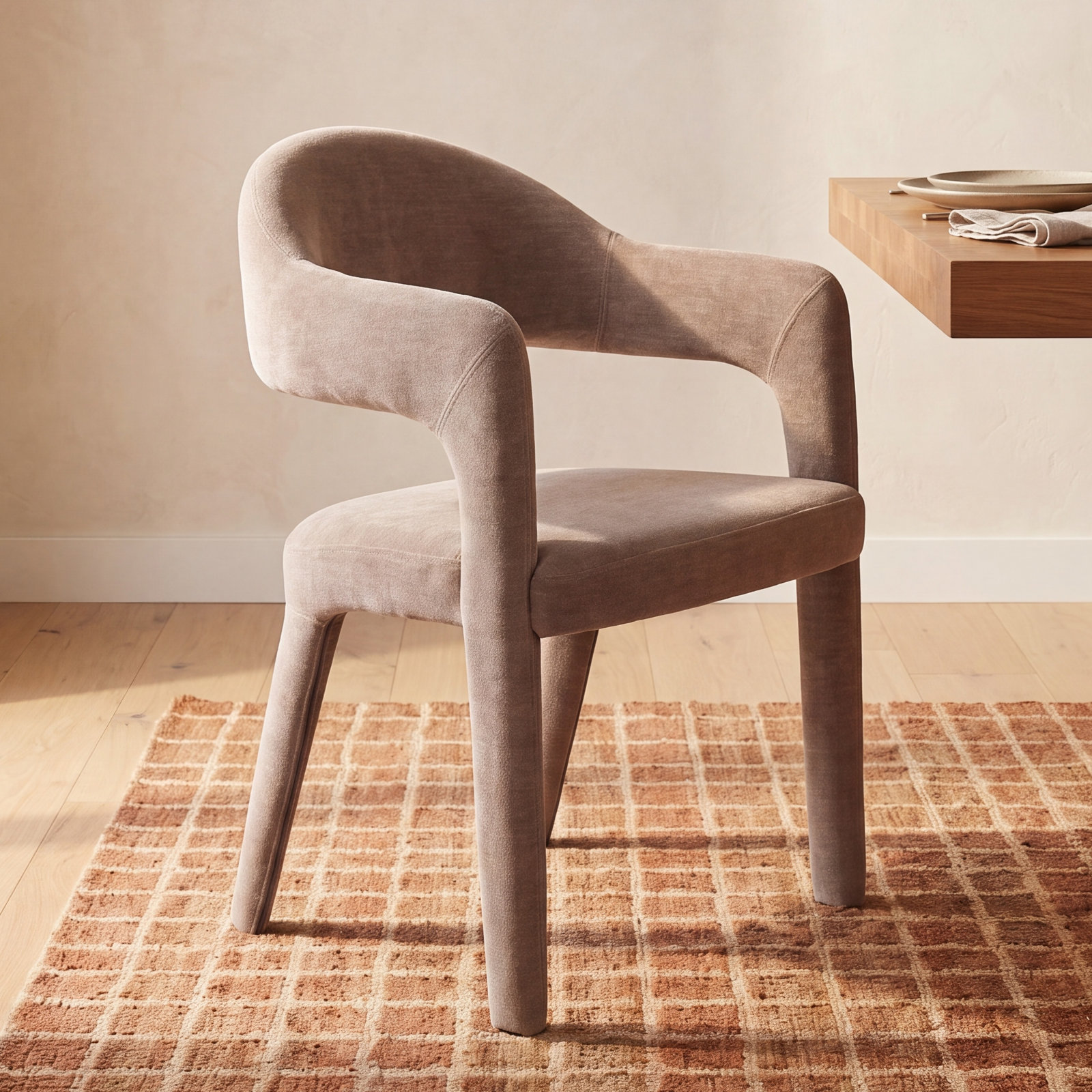 Cathline Dining Chair, Camel