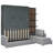 Gray Queen Size Bed Wall With And Shelves, Perfect For Small Apartments, Functional Comfortable Space - Saving Option , Sleeping