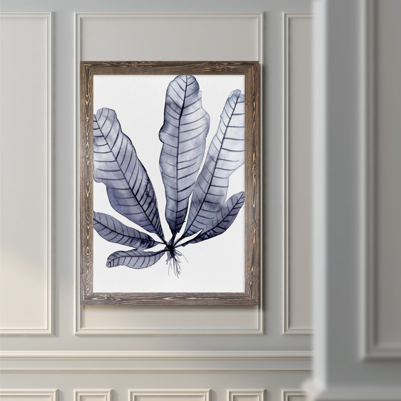 « living under sea ii »-peinture encadrée, H 44 po x l 32 po x P 1,25 po, Espresso Framed Canvas