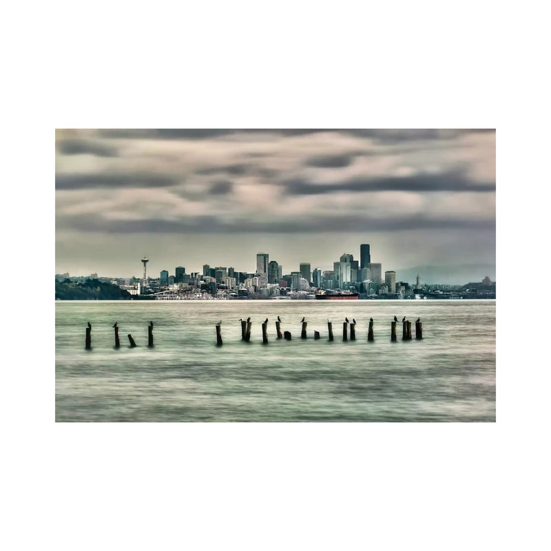Seattle Mood 1 Piece Wrapped Canvas Painting, 30.48 cm H x 45.72 cm W