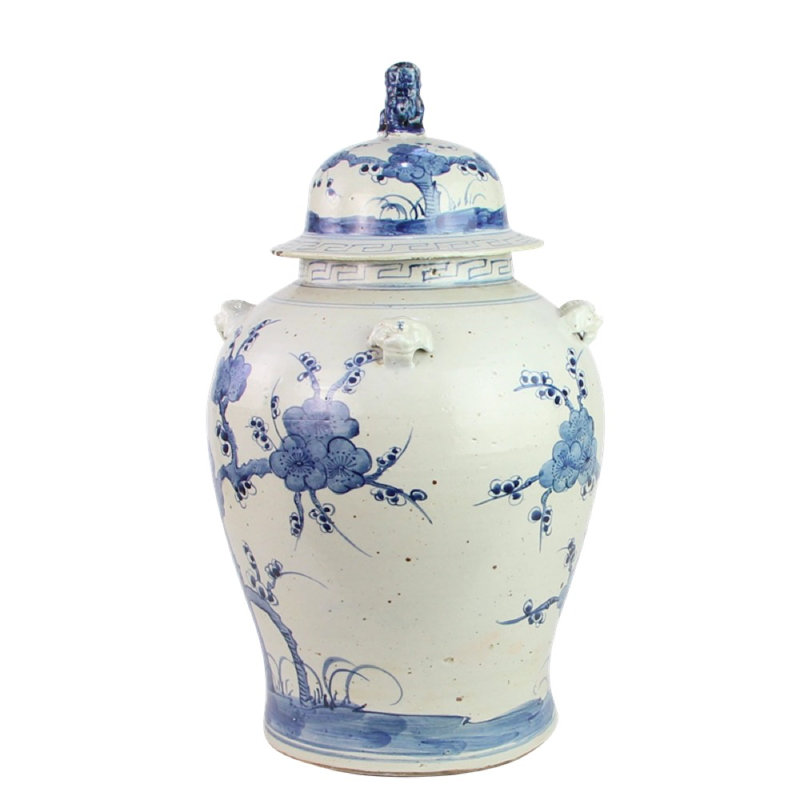 Handcrafted Porcelain China Ginger Jar