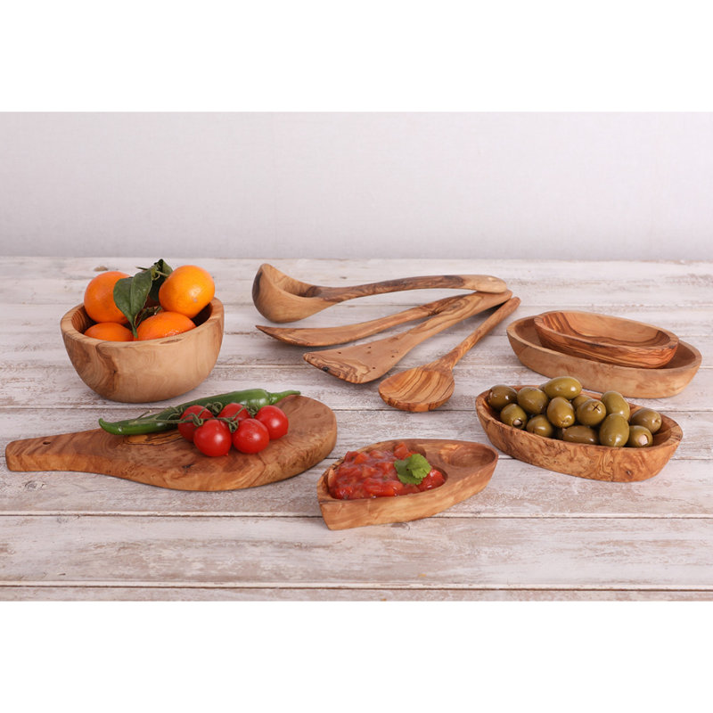 August Grove Evvie Wood Pasta Dish