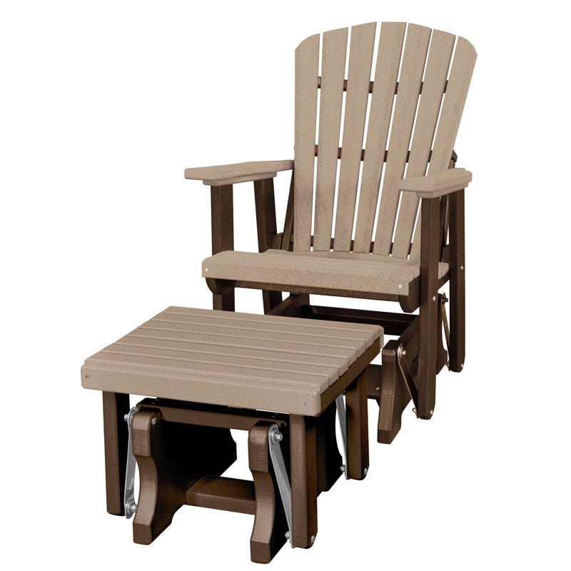 Chaise d'extérieur Campball, Bois vieilli / brun