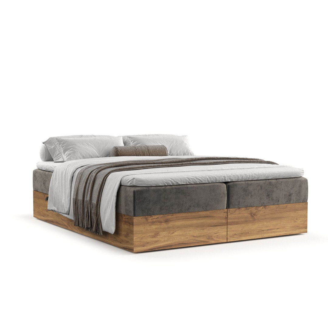 Boxspringbett FARO mit Bonellmatratze und Topper