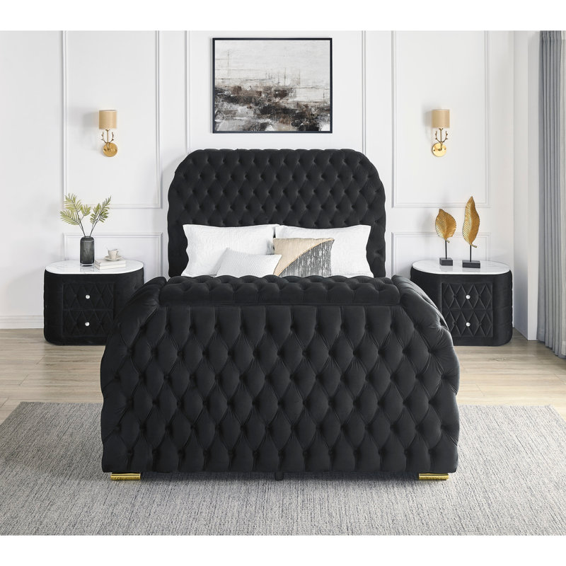 Ensemble de lit luxueux 3 pièces, Très grand lit