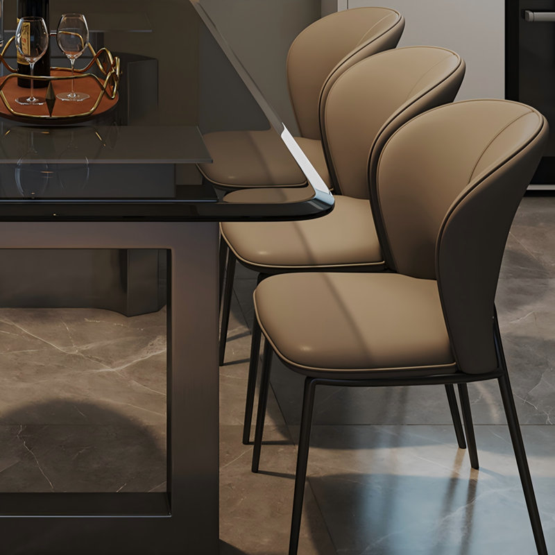 Table de salle à manger en acier inoxydable, H 29,53 po x L 86,61 po x l 39,37 po