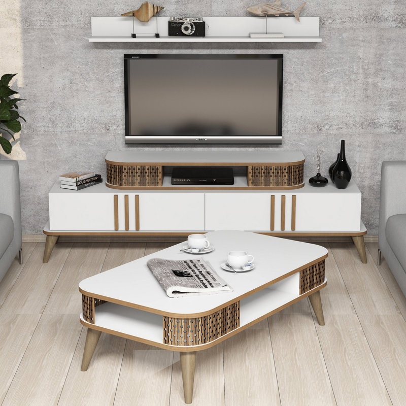 Dawna Entertainment Unit for TVs up to 75", White