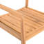 4 chaises d'extérieur en bois tressé avec aspect corde gris