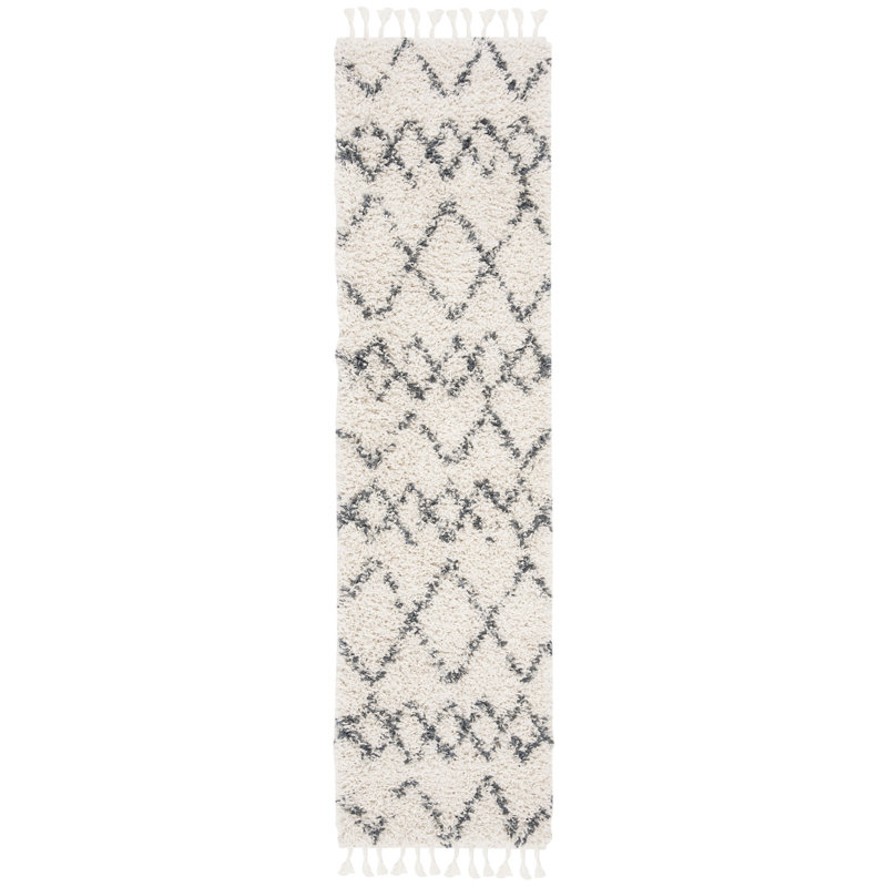 Hartwick Pro Lux Shag 400 Performance Geometric Rug, Runner 2'6" x 12'