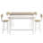 5-Piece Kitchen Counter Height Table Set Bar Table with 4 Chairs Sturdy Wood Frame Space-Saving Design for Dining, Kitchen & Breakfast Nook Easy Assembly-890596743