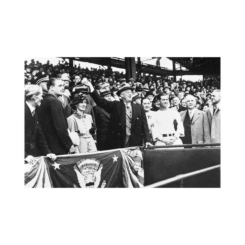 Franklin D Roosevelt - Wrapped Canvas Print, 66.04 cm H x 45.72 cm W x 3.175 cm D