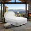 Matelas pour lit simple en mousse viscoélastique gélifiée de taille simple TG, 8 po, blanc