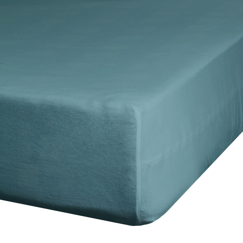 100% Cotton Fitted Sheet, Turquoise, 180 x 200 cm