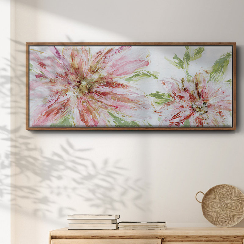 Floral Panache - toile encadrée, H 20 po x l 50 po