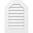 Octagonal Top Surface Mount Functional Standard Frame PVC Gable Vent-43319701