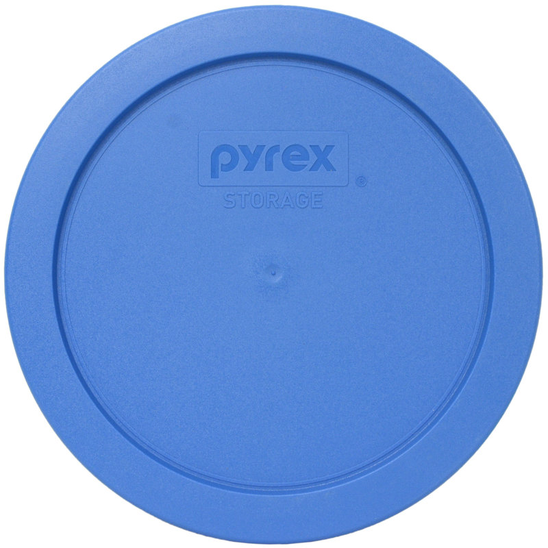 (1) bol en verre de 4 tasses Pyrex (1) et (1) couvercle en PC (7201), Bleu marine