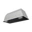 Hotte de cuisine 28 pouces à conduit Crosa noir brillant avec filtres en filet, contrôle tactile, lumières DEL Streamline