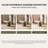 High-end Solid wood Cream and Green Automatic Mahjong Table for Chinese Rules