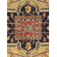 Serapi Hand Knotted Wool Geometric Area Rug in Navy-14437404