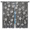 Rideaux de fenêtre blancs à motif floral en relief - 2 panneaux