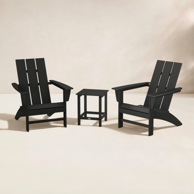 POLYWOOD® Modern Adirondack 2-Person Patio Seating Group