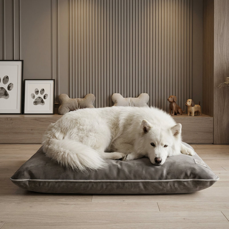 Lit pour chien à deux tons LuxePaws, Gris