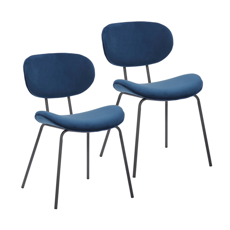 Chaise d'appoint empilable en velours, clair