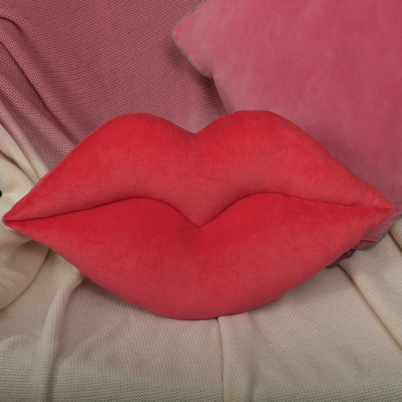 Throw Pillow, Red, 12"H x 24"W