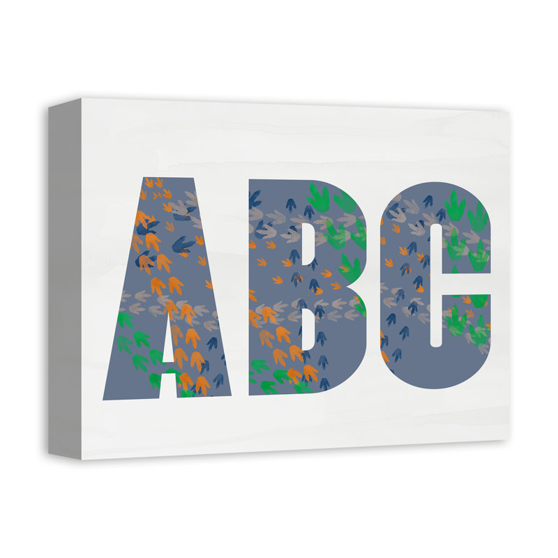 Art sur toile ABC, H 14 po x l 11 po x P 1,25 po