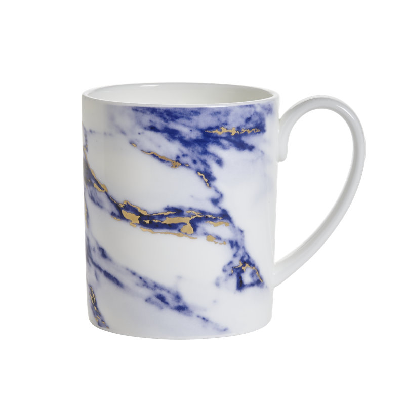 Marble Bone China Coffee Mug