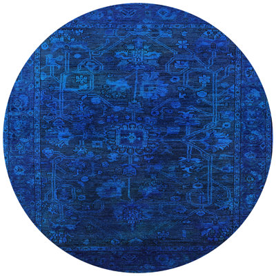 Tapis oriental bleu foncé Gemius