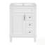 Meuble-lavabo de salle de bain avec lavabo en céramique, conception compacte pour petits espaces, armoire moderne avec 2 tiroirs et tablette réglable-991801651-991801650
