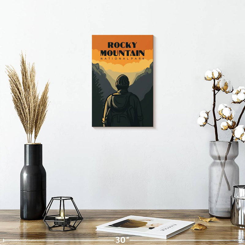 Affiche de randonnée Senne Rocky Mountain, H 12 po x l 8 po