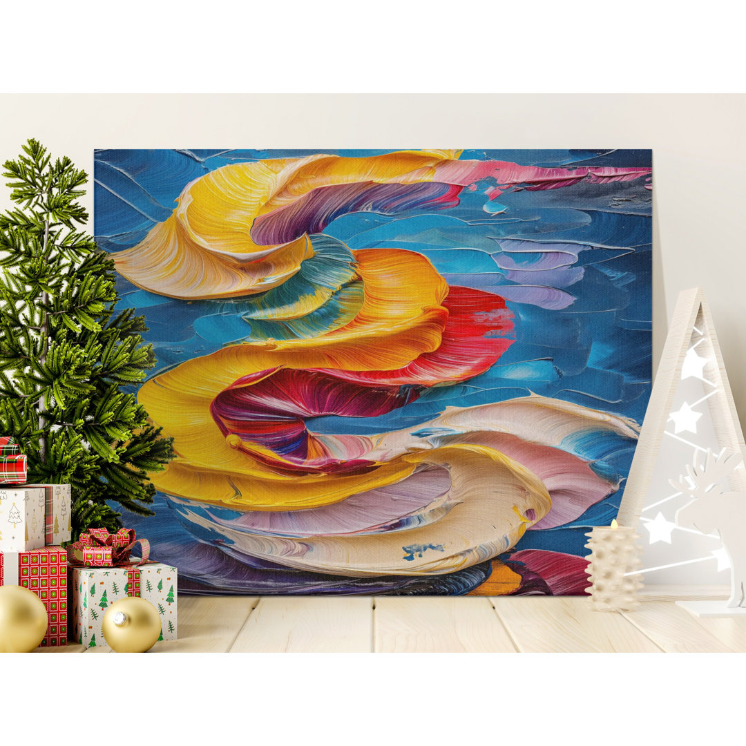 Abstract Swirls Canvas Wall Art, Gallery Wrapped Print, Modern Home Decor, Ready to Hang, Archival Inks