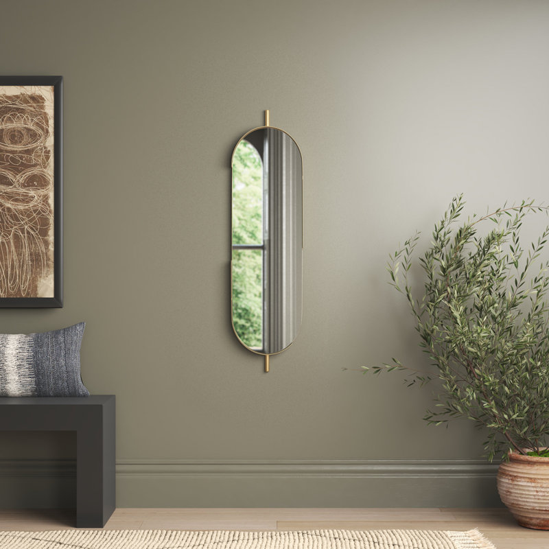 Elmire Metal Flat Wall Mirror