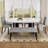 Modern Tufted Linen Dining Bench-741403349